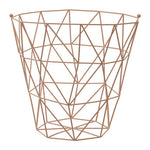 Vertex Pink Finish Storage Basket
