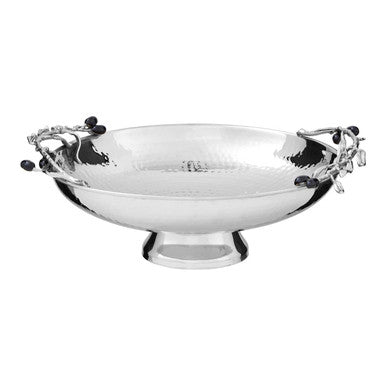 Miressa Low Silver Grapes Fruit Bowl