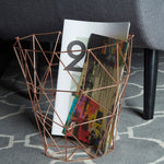 Vertex Copper Finish Storage Basket