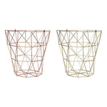 Vertex Gold Finish Tall Storage Basket