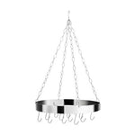 Valen Matt Chrome Round Hanging Rack