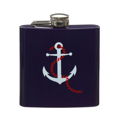 Auden Hip Flask With Anchor Design