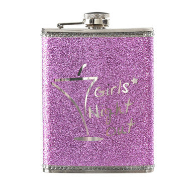 Pink Girls Night Out Hip Flask