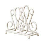 De Lis Cream Metal Napkin Holder
