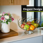 Nest Shape Chrome Fruit Basket