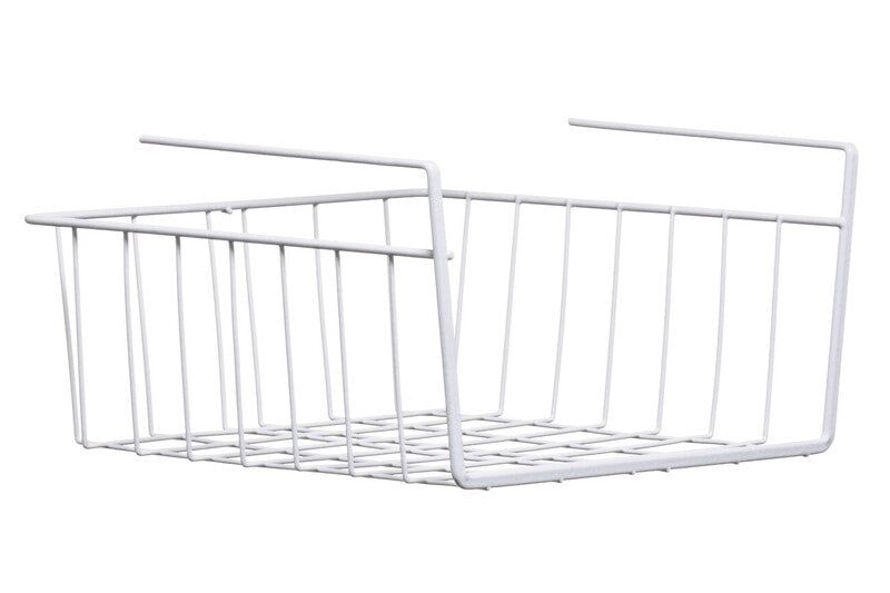White Under Shelf Small Storage Basket