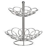 Ellipse 2 Tier Chrome Fruit Basket