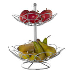 Ellipse 2 Tier Chrome Fruit Basket