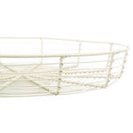 Cream Wire Bread Basket