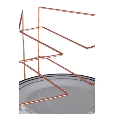 Rowan Copper Plated Corner Plate Rack