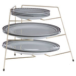 Rowan Gold Plated Corner Plate Rack