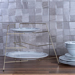 Rowan Gold Plated Corner Plate Rack