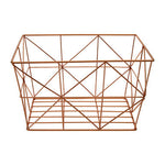 Vertex Copper Finish Tapered Wire Basket