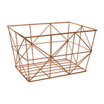 Vertex Copper Finish Tapered Wire Basket