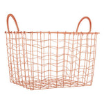 Vertex Wavy Grid Rectangular Wire Basket