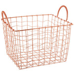 Vertex Wavy Grid Rectangular Wire Basket