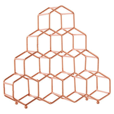 Vertex 10 Bottle Copper Plated Spice Rack