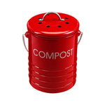 Red Compost Bin With Handle