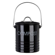 Black Compost Bin With Handle