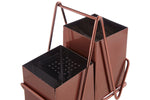 2 Compartment Rose Gold Cutlery Caddy