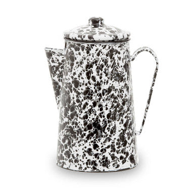 Hygge Black And White Patterned Coffee Pot