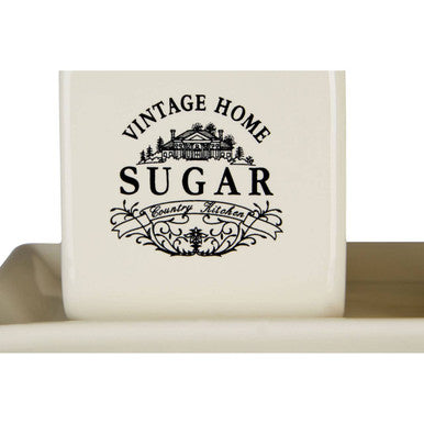 Vintage Home Square Cream Sugar And Milk Set