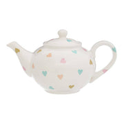 Confetti Teapot with Hearts Design