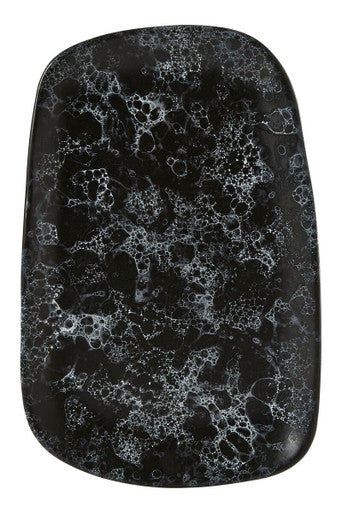 Hygge Large Black Marble Effect Serving Platter
