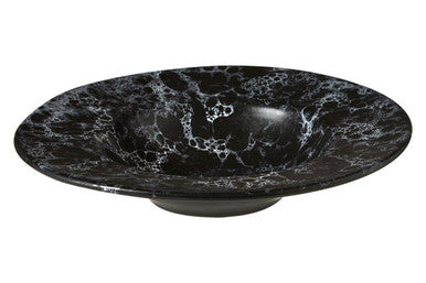 Hygge Black Marble Effect Pasta Bowl