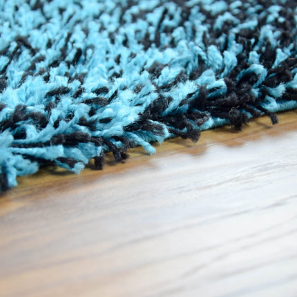 Teal Blend Shaggy Rug - California