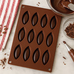 12 Elongated Oval Shape Silicone Chocolate Mould