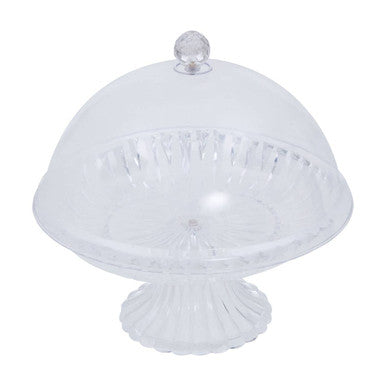 Faye Clear Acrylic Cake Stand With Dome