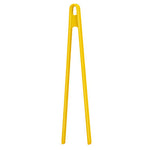 Zing Yellow Silicone Tongs
