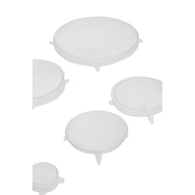 Set Of Six Zing Silicone Lids