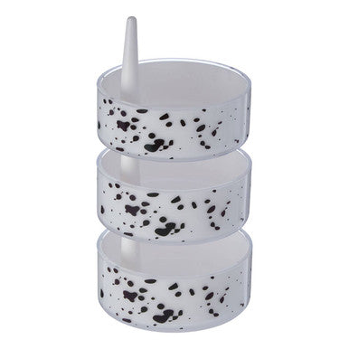 Rota 3Pc Speckled Plastic Rotary Storage Set