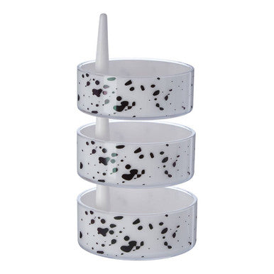 Rota 3Pc Speckled Plastic Rotary Storage Set