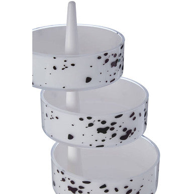 Rota 3Pc Speckled Plastic Rotary Storage Set