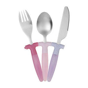 Kai Childrens 3 Piece Pink Cutlery Set