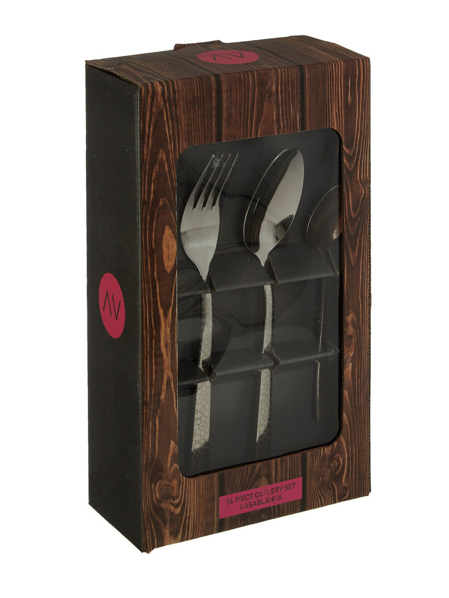 Avie Casablanca 24 Piece Cutlery Set
