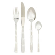Avie 24 Piece Etched Deco Cutlery Set