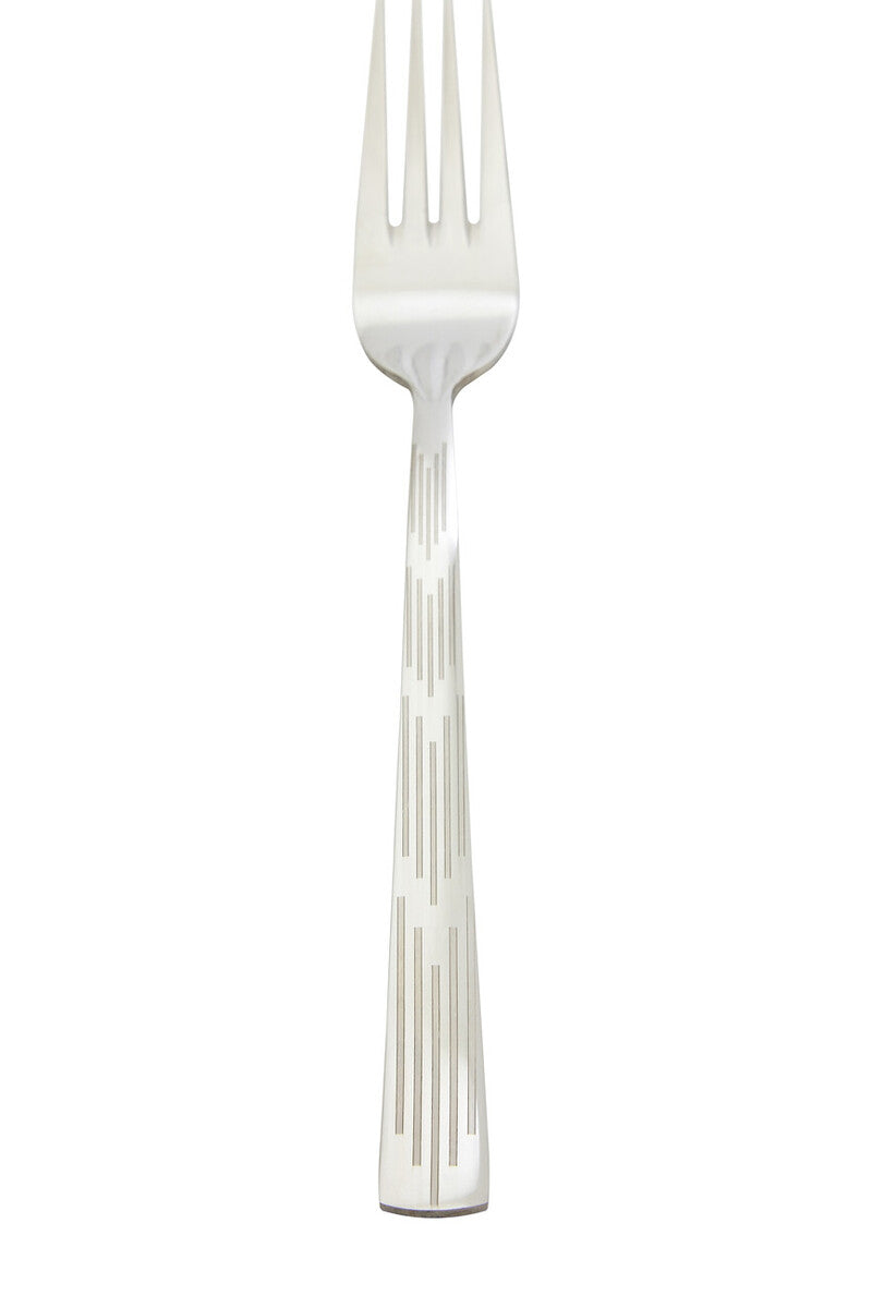 Avie 24 Piece Etched Deco Cutlery Set