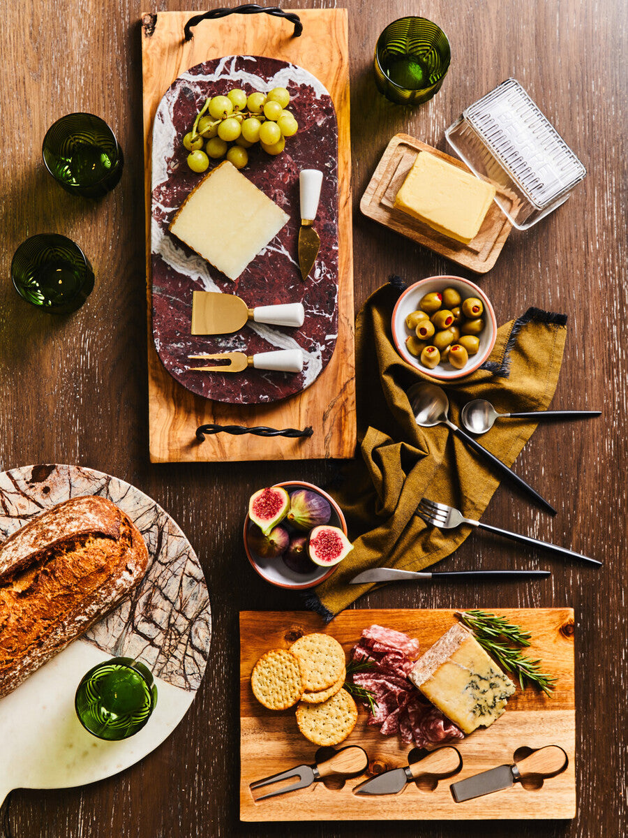 Avie 16 Piece Matte  Silver And Black Cutlery Set