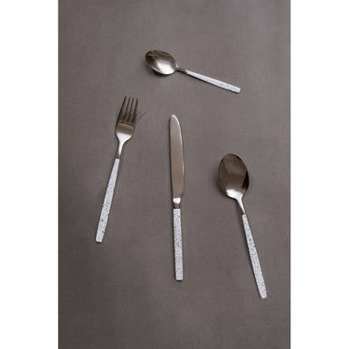 Avie 16 Piece Granite Pattern Cutlery Set