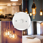 1 Gang 1 Way Dimmer Switch 400W - White - Bargainia.com - 