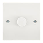 1 Gang 1 Way Dimmer Switch 400W - White - Bargainia.com - 