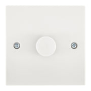 1 Gang 1 Way Dimmer Switch 400W - White Bargainia.com