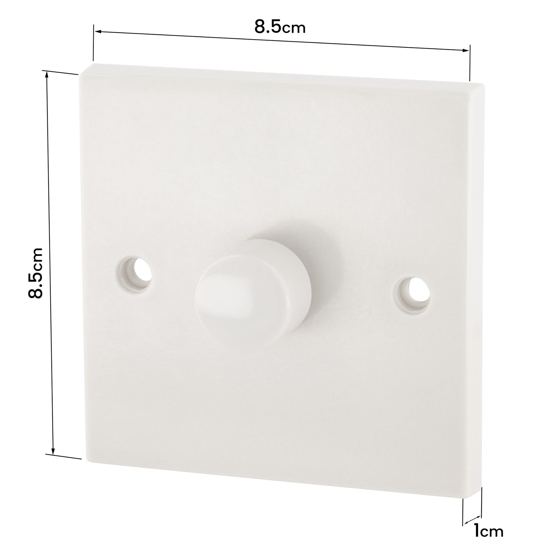 1 Gang 1 Way Dimmer Switch 400W - White - Bargainia.com - 