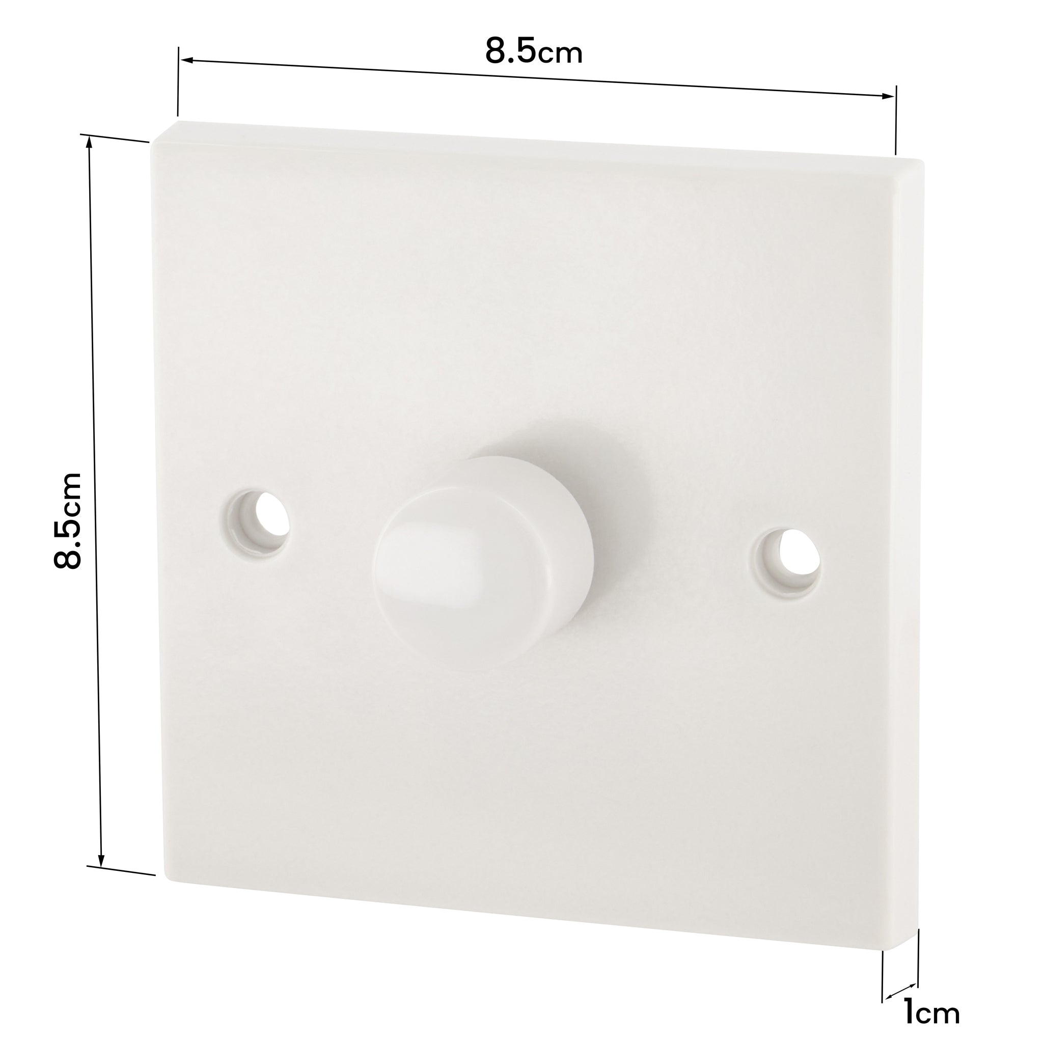 1 Gang 1 Way Dimmer Switch 400W - White Bargainia.com
