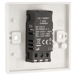 1 Gang 1 Way Dimmer Switch 400W - White - Bargainia.com - 