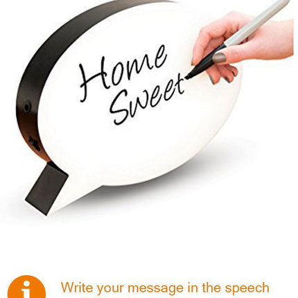 Re-writeable Cinematic Speech Bubble Lightbox - A4-5056150212966-Bargainia.com